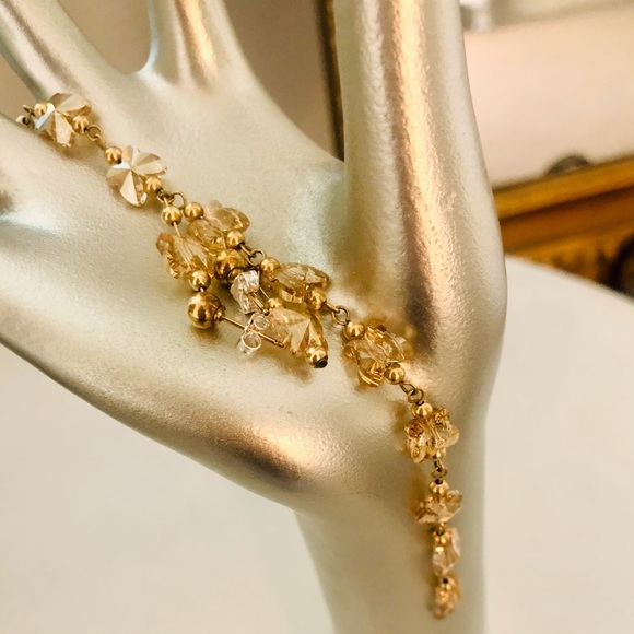 Vintage Butterfly Crystal Bracelet & Earrings 🦋 - Picture 12 of 13